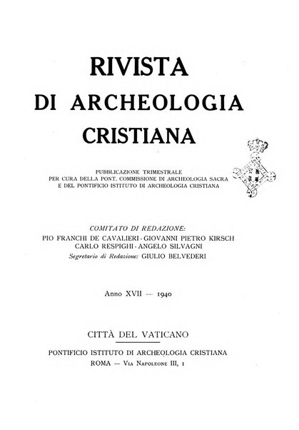 Rivista di archeologia cristiana