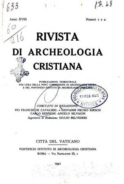 Rivista di archeologia cristiana