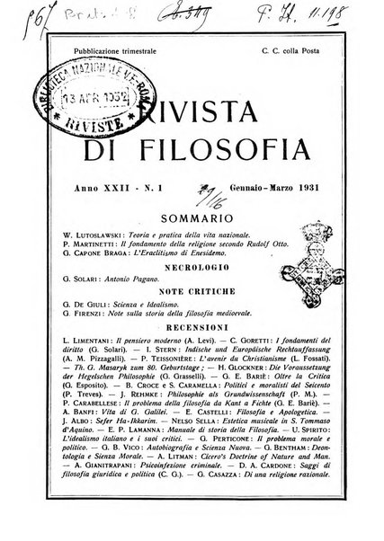 Rivista di filosofia