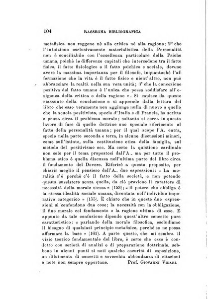 Rivista filosofica in continuazione della Rivista italiana di filosofia fondata da L. Ferri