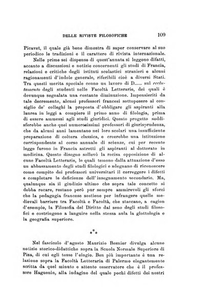 Rivista filosofica in continuazione della Rivista italiana di filosofia fondata da L. Ferri