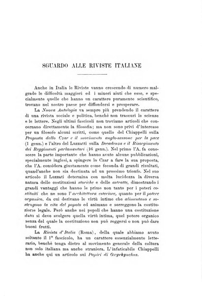 Rivista filosofica in continuazione della Rivista italiana di filosofia fondata da L. Ferri