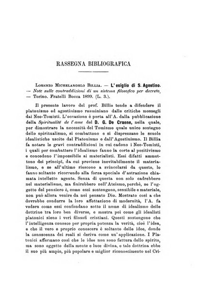 Rivista filosofica in continuazione della Rivista italiana di filosofia fondata da L. Ferri