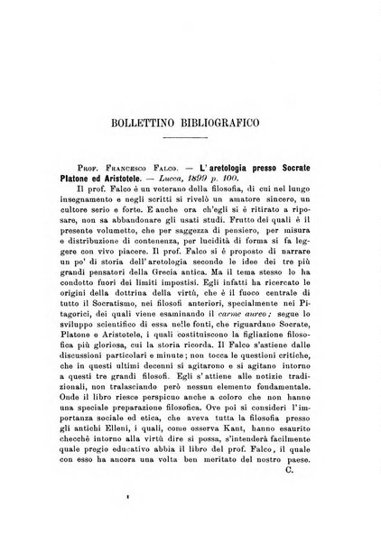 Rivista filosofica in continuazione della Rivista italiana di filosofia fondata da L. Ferri