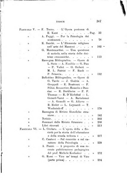 Rivista filosofica in continuazione della Rivista italiana di filosofia fondata da L. Ferri