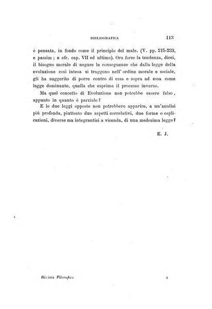 Rivista filosofica in continuazione della Rivista italiana di filosofia fondata da L. Ferri