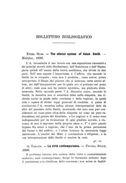 Rivista filosofica in continuazione della Rivista italiana di filosofia fondata da L. Ferri