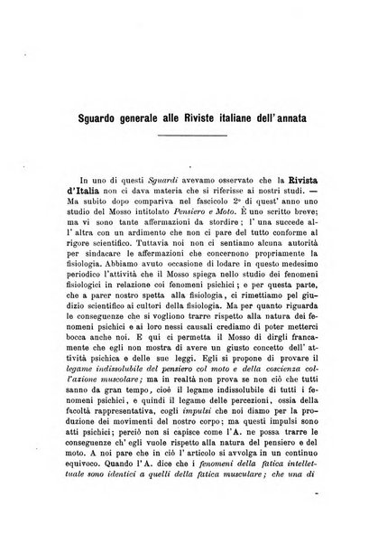 Rivista filosofica in continuazione della Rivista italiana di filosofia fondata da L. Ferri