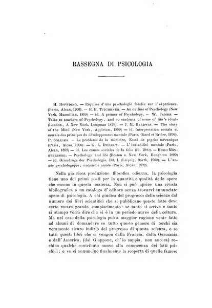 Rivista filosofica in continuazione della Rivista italiana di filosofia fondata da L. Ferri