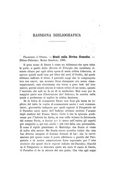 Rivista filosofica in continuazione della Rivista italiana di filosofia fondata da L. Ferri