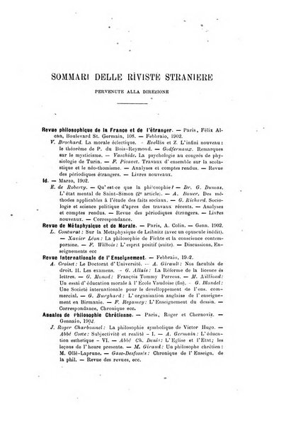 Rivista filosofica in continuazione della Rivista italiana di filosofia fondata da L. Ferri