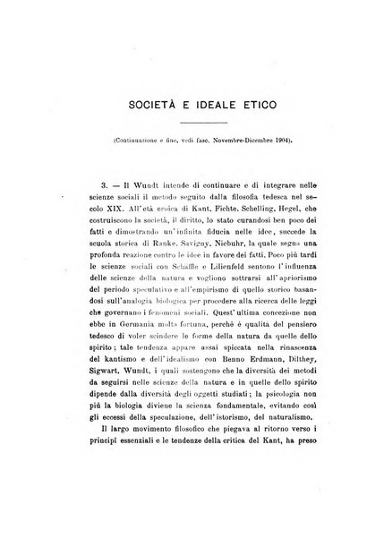 Rivista filosofica in continuazione della Rivista italiana di filosofia fondata da L. Ferri