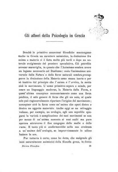 Rivista filosofica in continuazione della Rivista italiana di filosofia fondata da L. Ferri