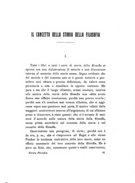 Rivista filosofica in continuazione della Rivista italiana di filosofia fondata da L. Ferri