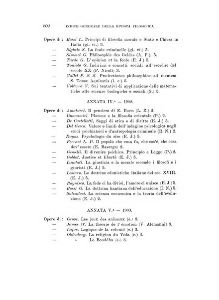 Rivista filosofica in continuazione della Rivista italiana di filosofia fondata da L. Ferri