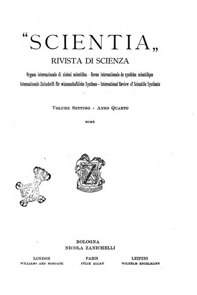 Scientia rivista di scienza