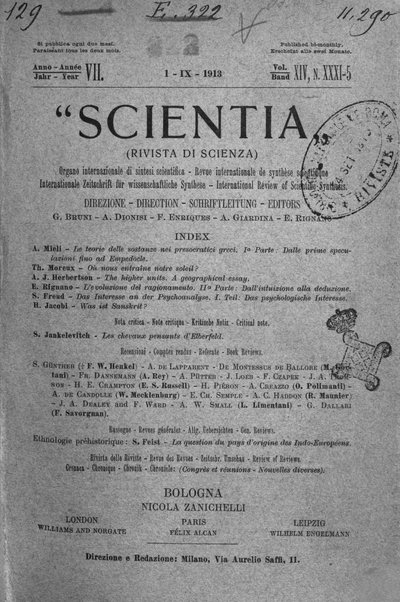 Scientia rivista di scienza