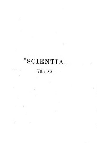 Scientia rivista di scienza