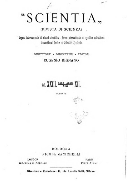 Scientia rivista di scienza