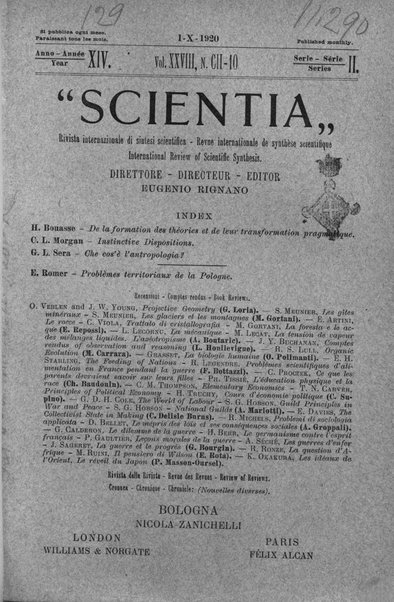 Scientia rivista di scienza