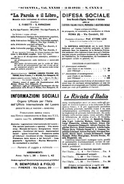 Scientia rivista di scienza