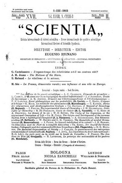 Scientia rivista di scienza