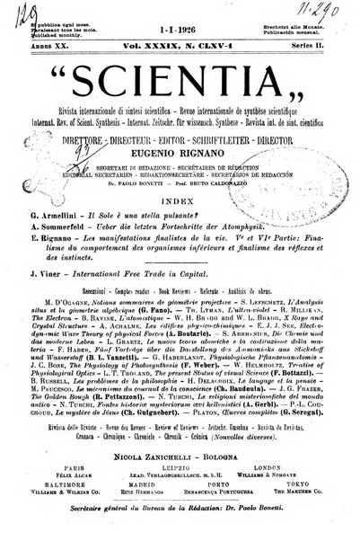 Scientia rivista di scienza