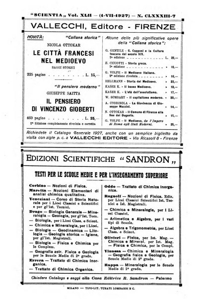 Scientia rivista di scienza