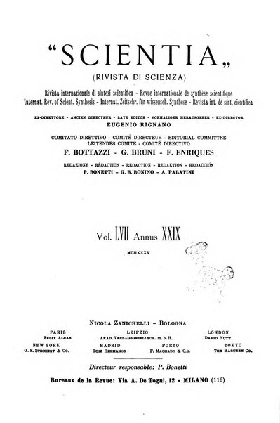 Scientia rivista di scienza