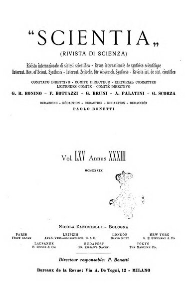 Scientia rivista di scienza