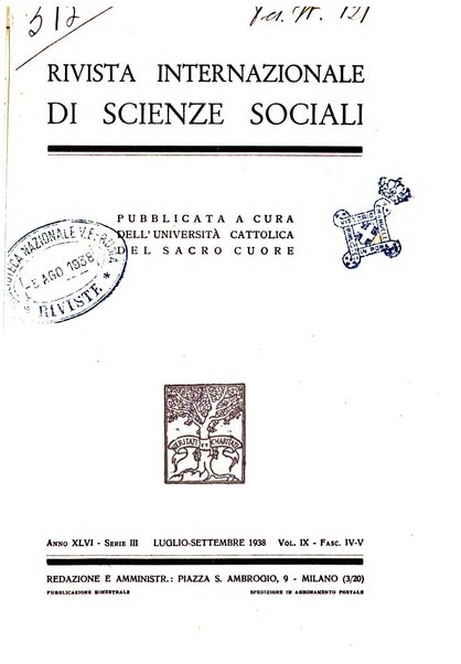 Rivista internazionale di scienze sociali