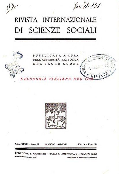 Rivista internazionale di scienze sociali