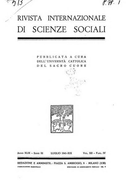 Rivista internazionale di scienze sociali