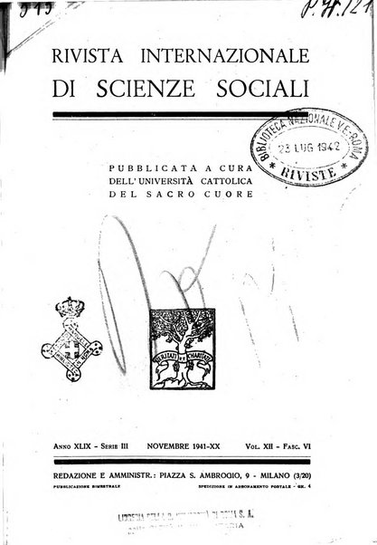 Rivista internazionale di scienze sociali