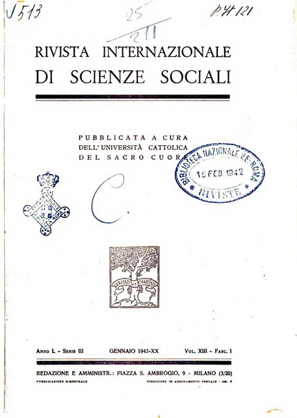 Rivista internazionale di scienze sociali