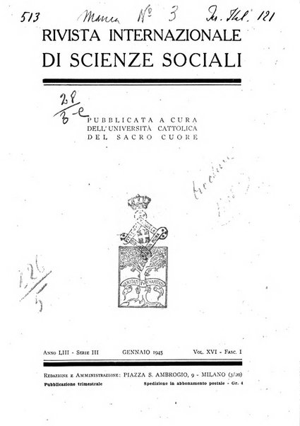 Rivista internazionale di scienze sociali