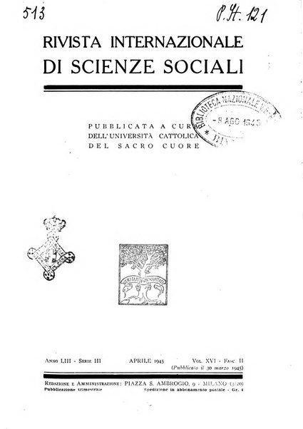 Rivista internazionale di scienze sociali