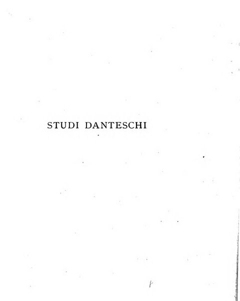 Studi danteschi