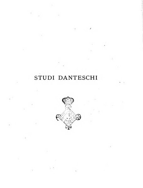 Studi danteschi