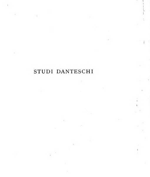 Studi danteschi