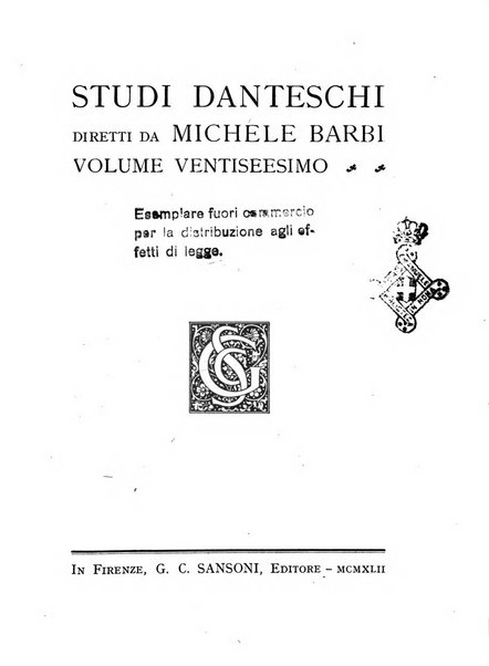 Studi danteschi