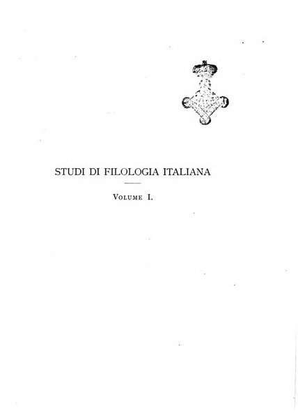 Studi di filologia italiana