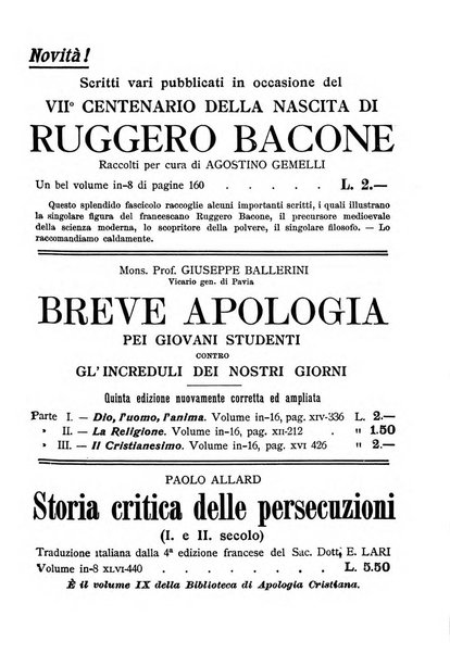 Vita e pensiero rassegna italiana di coltura