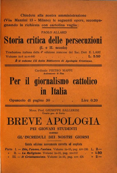 Vita e pensiero rassegna italiana di coltura