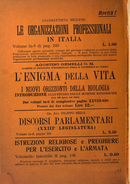 Vita e pensiero rassegna italiana di coltura