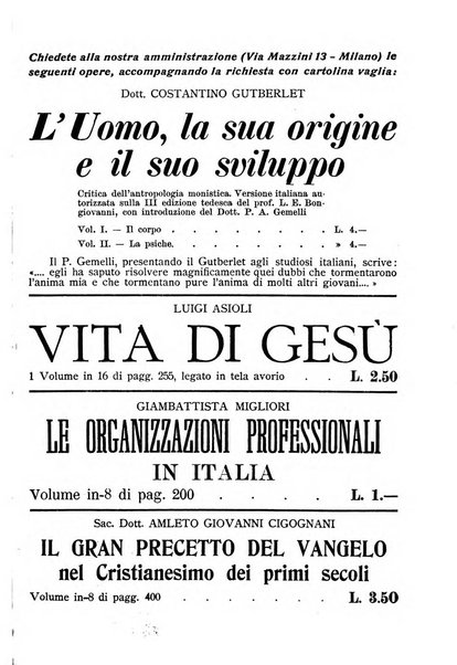 Vita e pensiero rassegna italiana di coltura