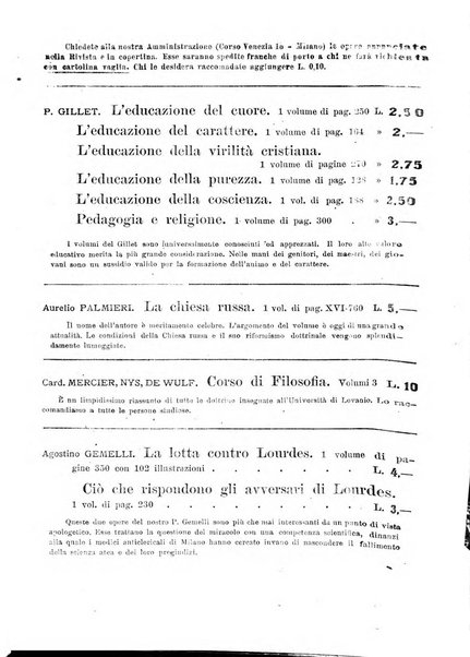 Vita e pensiero rassegna italiana di coltura