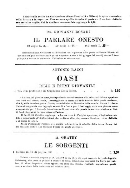 Vita e pensiero rassegna italiana di coltura