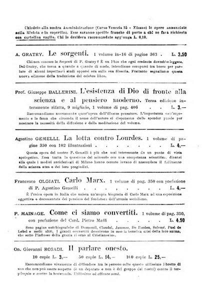 Vita e pensiero rassegna italiana di coltura