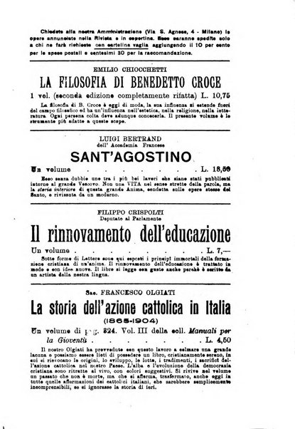 Vita e pensiero rassegna italiana di coltura